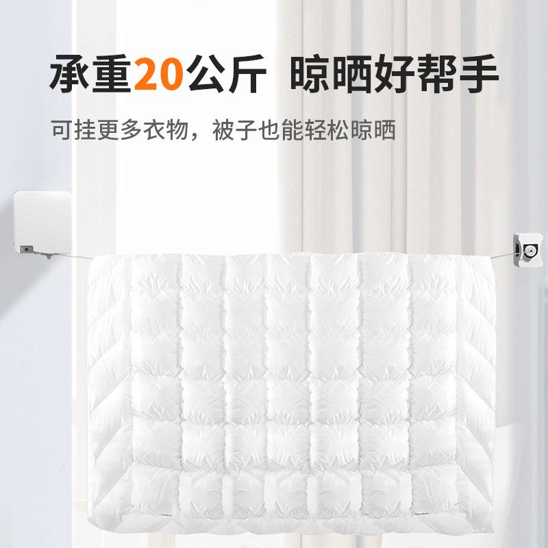 厂LYS0204家直销衣可加伸绳缩隐形晾室内外长晾晒衣绳6米凉衣绳免