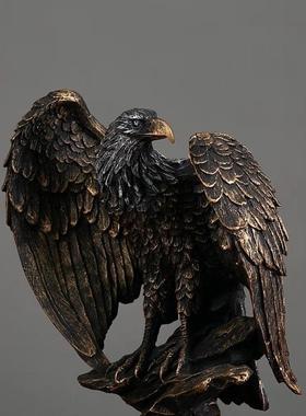 办公室展大宏图老鹰大级鹏翅摆件客厅高真厂家直供实展感受强厂家