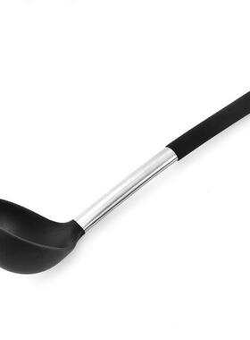 硅硅胶厨9件套装不EKZ不锈钢管柄黑色胶具铲子粘锅家用烹饪锅铲勺