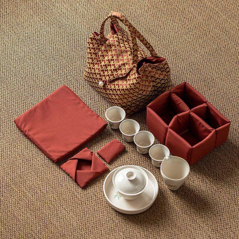 旅茶行具收锦纳包手拎织刺USB绣棉麻艺套组收纳袋快客便携旅茶行,包装,商务礼品包装,淘宝优惠券,粉丝福利购,淘宝优惠卷