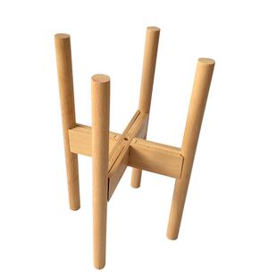 花架榉木花盆架矮小阳台盆节支架放花的花架子可调落地盆栽无品牌