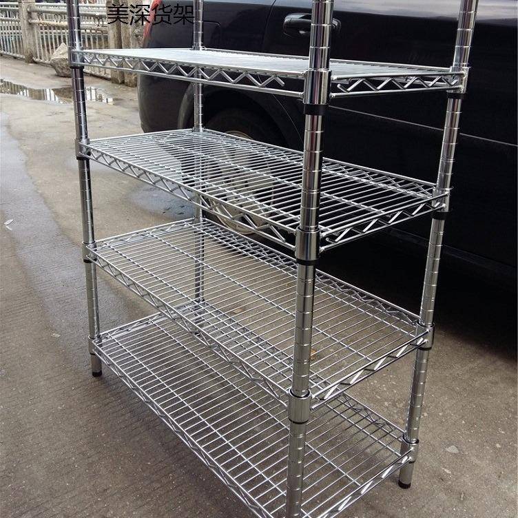 深圳货架东莞金属线网架不锈钢置物架移动货架smt物料车包邮