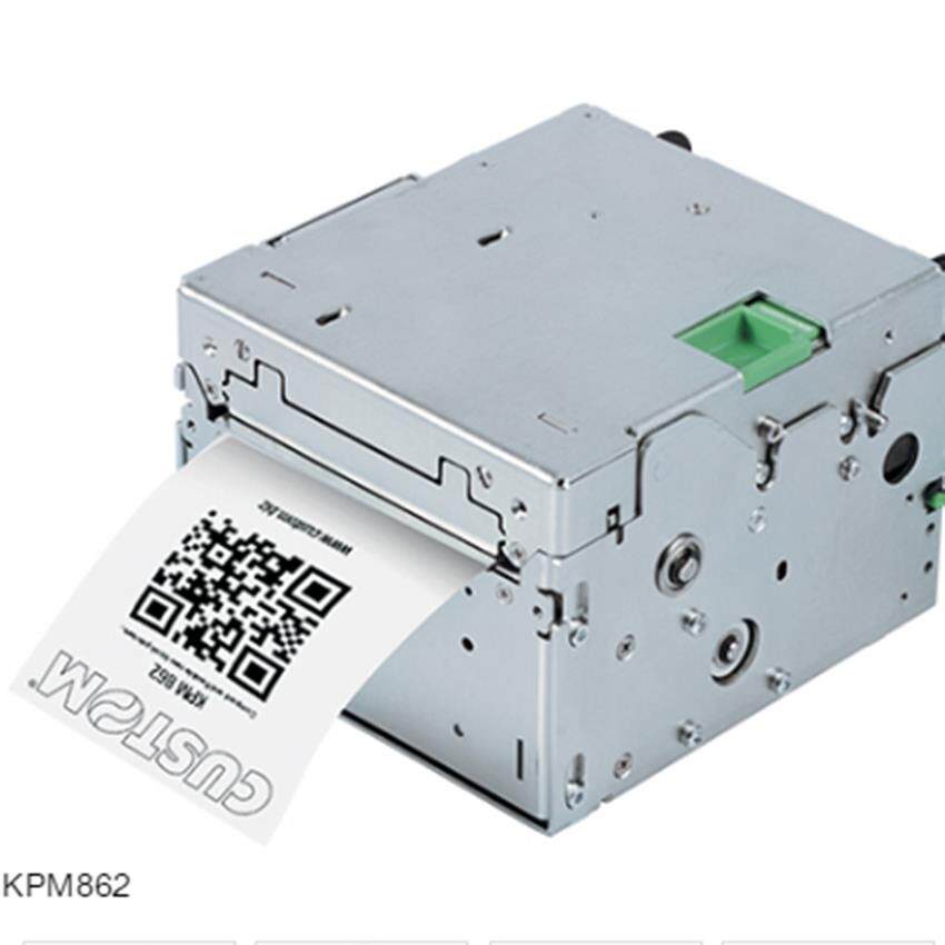 原装CUSTOMKPM862带RFID自动扫描停车场地铁票火车票热敏打印机