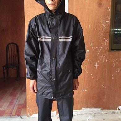 保护神夜光型雨衣套装双层带网衬透气性好成人雨衣雨裤套装