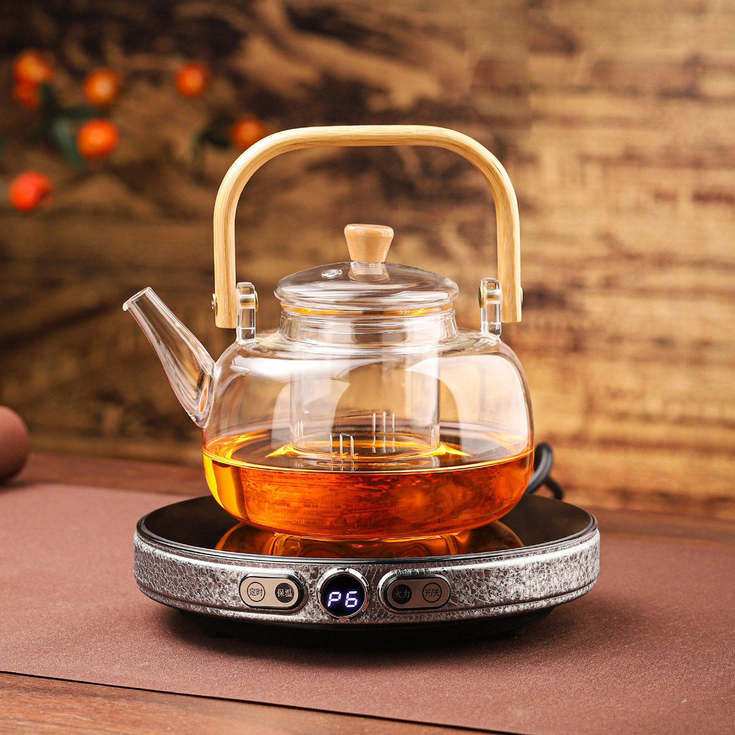 透明玻璃提梁茶壶电陶炉煮茶器小型家用壶养生泡茶壶套装2026新款