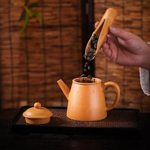 ZS059厂家直供宜兴原矿紫泥茶壶 黄段高瓢壶名家纯全手工泡茶壶