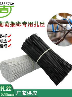 葡萄扎线 0.55圆扁一万条12cm白色扎带 绑丝猕猴桃绑枝园林扎丝