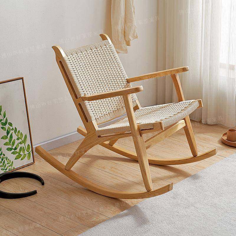 实木摇椅简约藤编摇摇椅休闲藤编阳台懒人绳编家具纯手工,电子元器件市场,其它元器件,淘宝优惠券,粉丝福利购,淘宝优惠卷