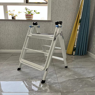 梯子晾衣架两用多功能免安装可折叠焊接三四五步置地晾衣架梯乾焱