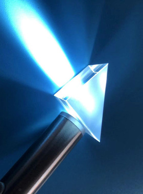 直角反射三棱镜光学玻璃20*20mm二次元镜片全反射K9材质斜面镀膜