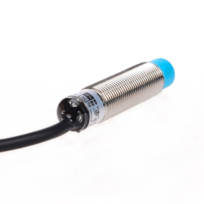 沪工M12接近开关 HLJ12A3-4-Z/N1 三线NPN常开直流感应距离4MM