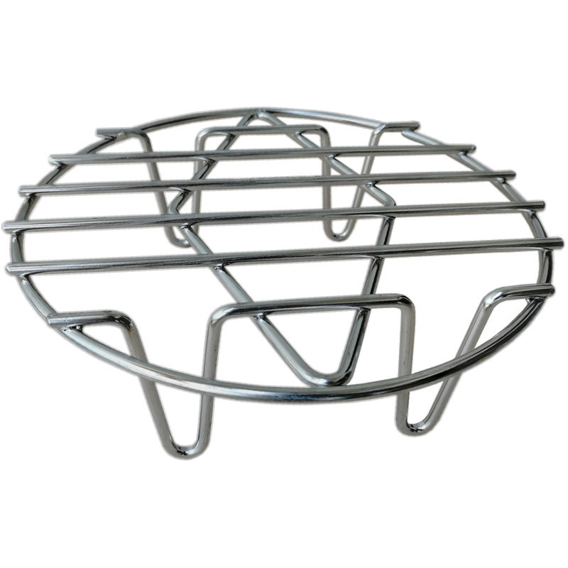 锅内蒸架子饭不锈钢蒸帘隔水蒸架家用小高脚迷你蒸隔电压力锅蒸架