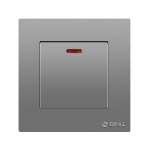 暗装曲架25A大功率热水器开关带指示灯 零火双断86型空调面板