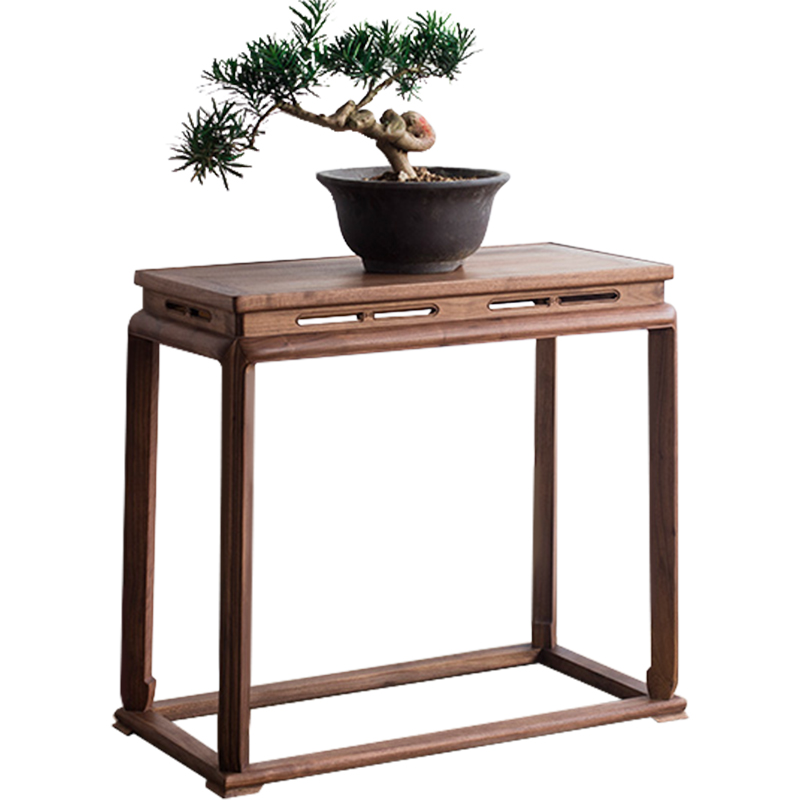 实木玄关桌子靠墙长条案窄端景台客厅条几玄关柜新中式供桌玄关台