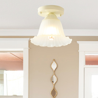 法式奶油风过道阳台入户吸顶灯走廊玄关玻璃温室衣帽间nis灯具