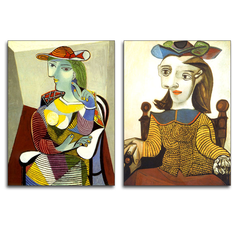 世界名画毕加索装饰画新合辑无框板画挂画梦抽象吉它自画像和平鸽