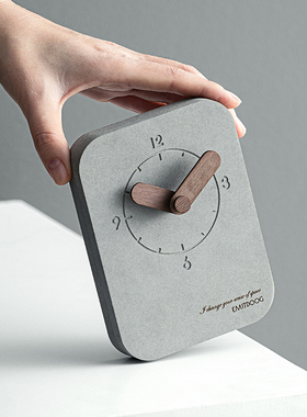 EMITDOOG简约台式座钟台钟学生卧室摆件家居饰品创意装饰品礼物