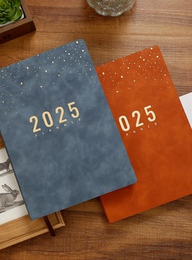 2025年B5大本厚日程本A5时间管理日计划笔记本软面效率手册记事本