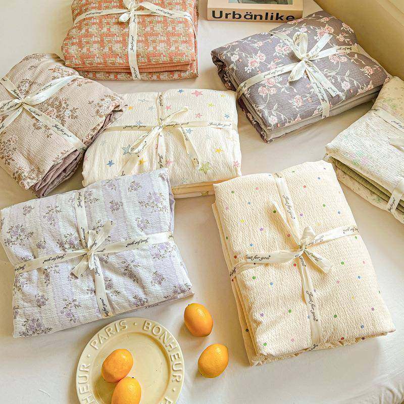 热销新款云感木棉皱皱双层纱四件套 小清新家用床上套件厂家,鲜花速递/花卉仿真/绿植园艺,割草机/草坪机,淘宝优惠券,粉丝福利购,淘宝优惠卷