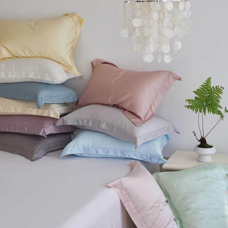 夏季米白色60支兰精天丝单品枕套 纯色可水洗柔软1.8m双人床上床,电子元器件市场,其它元器件,淘宝优惠券,粉丝福利购,淘宝优惠卷