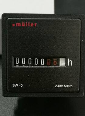 Muller穆勒计时器BW 40.28 230V 50Hz , BW40系列6位机械显示
