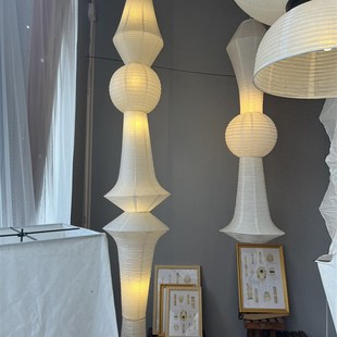 客厅艺术灯宣纸灯 纸灯民宿楼梯纸吊灯复式 现货野口勇风格 纸灯日式