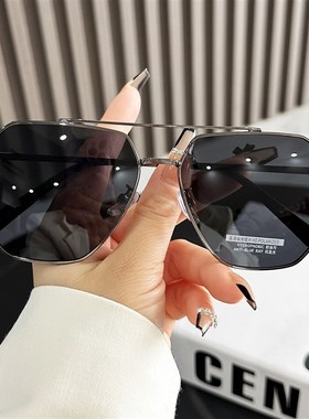 飞行员太阳眼镜男士2023超酷开车专用双梁偏光太阳眼镜骑行驾驶网