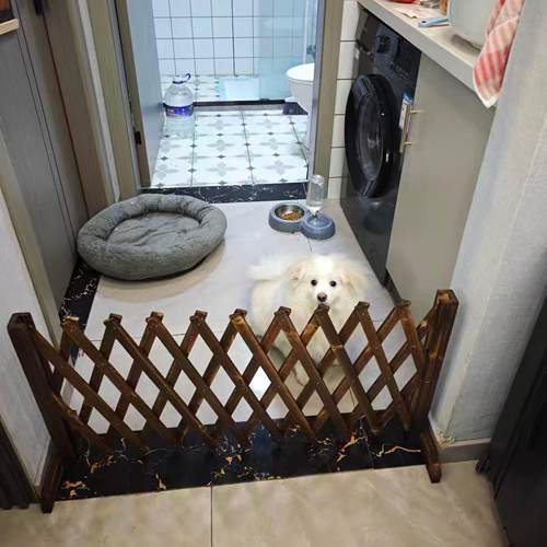 宠物围栏狗笼隔断拦狗栅栏阳台隔离门可伸缩栅栏门挡狗挡猫护栏