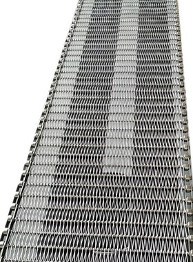 抛丸机网带锰钢大节距输送带清理除锈设备链网传送带隧道炉网带