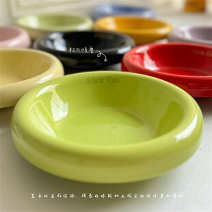 AE宠物猫狗陶瓷碗 安全食品级陶瓷 ins风马卡龙彩色