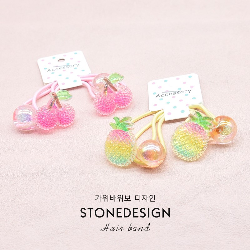 儿童发圈可爱砂糖西瓜绕绕发绳女孩扎头发耐用高弹力头绳女童皮筋