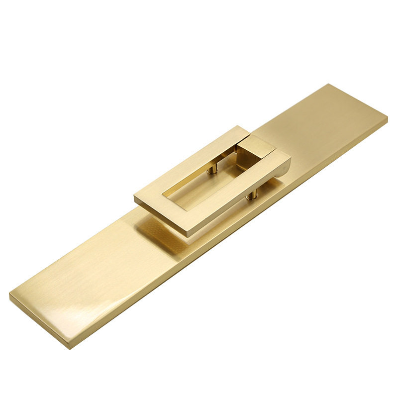 孔距32/64/96欧式铜金色衣柜子五金把手橱柜抽屉单孔门拉手小拉环