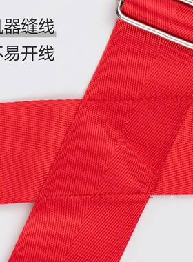 交叉款加厚大军鼓背带 红色成人金属挂钩学校礼仪管乐队乐器配件