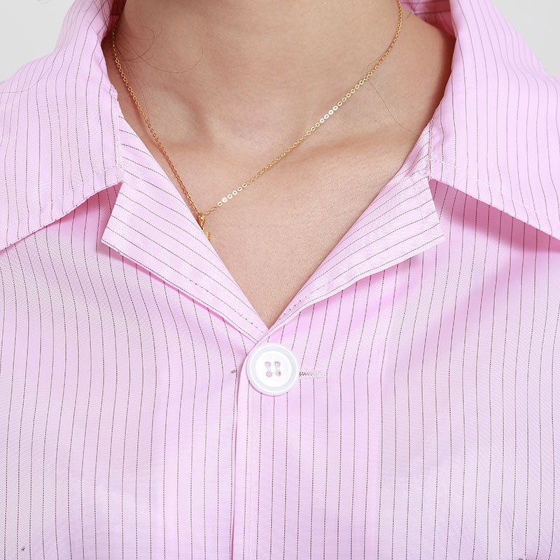 优质加长防静电大褂洁净车间无尘衣防护服工厂参观工作服翻领纽扣