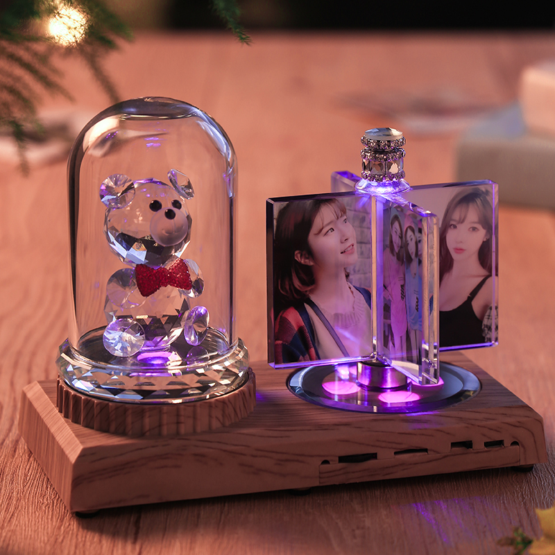 洗照片做成相框定制来图定做 桌面摆台照片定制婚纱照可爱创意diy