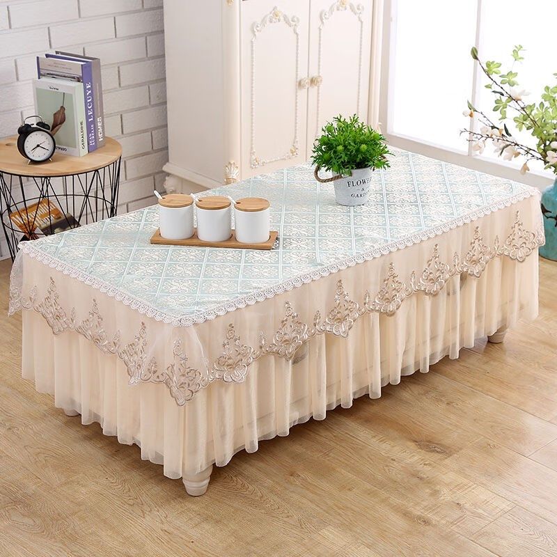 餐桌布加厚茶几罩桌布长方防滑蕾丝餐桌垫茶几套罩家用欧式电视柜,居家布艺,茶几垫,淘宝优惠券,粉丝福利购,淘宝优惠卷