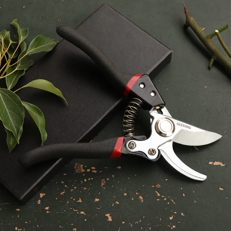 园艺剪刀修枝剪果树强力弹簧园艺园林家用花卉盆景巨正升柘荣剪刀