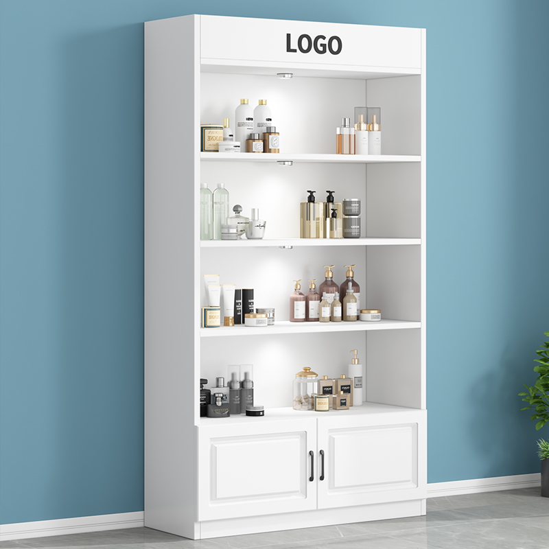 货架展示架产品手办展示柜样品陈列柜置物架美容院美甲收纳玻璃柜