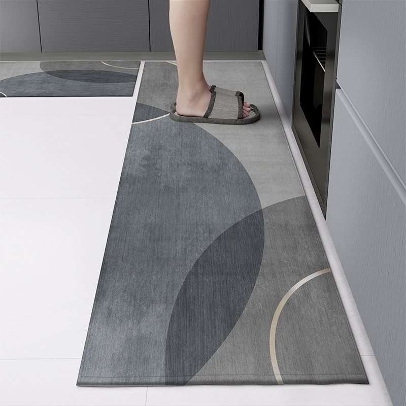 厨房地垫吸水防滑防油可擦免洗耐脏脚垫入户门垫进门门口地毯家用