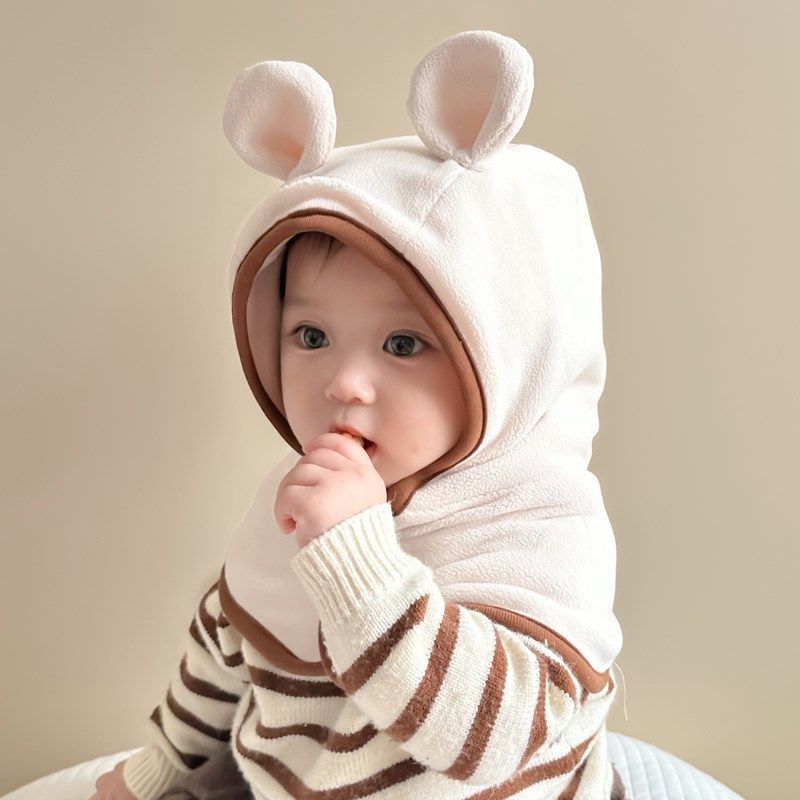 秋冬季宝宝帽子可爱一体套头帽男女童婴幼儿围脖保暖加厚护耳防风,童装/婴儿装/亲子装,帽子,淘宝优惠券,粉丝福利购,淘宝优惠卷