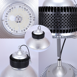 鳍片LED工矿灯厂房灯工况灯100W200W体育馆球场吊灯工业照明超亮