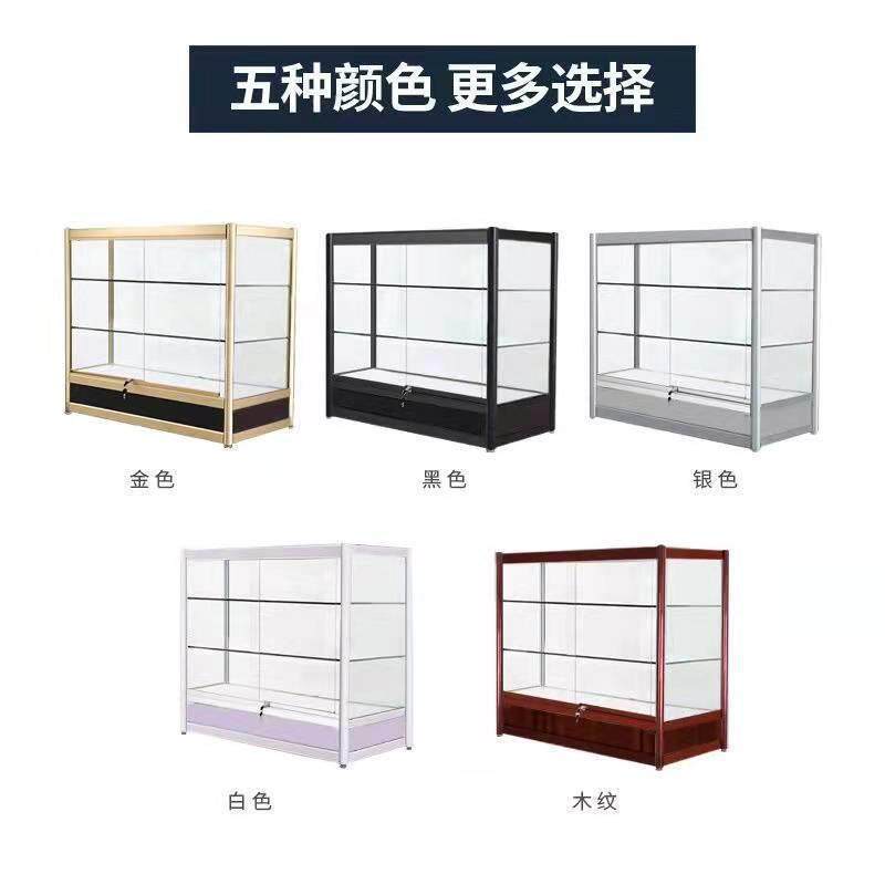 简约柜台新款可移动防尘展示柜轻奢简易摆摊商用柜台精品饰品货架
