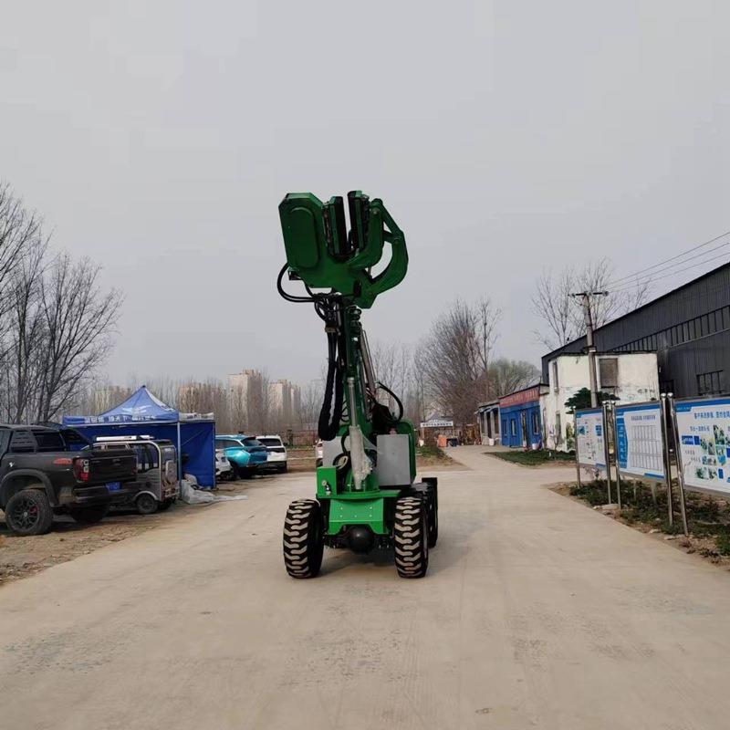 核桃碧根果震动液压摇果机装载机款果实收集采摘机多功能摘果机