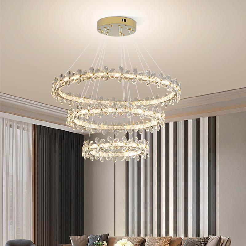 客厅吊灯2023新款水晶灯轻奢大气花环北欧餐厅灯网红卧室灯灯具,鲜花速递/花卉仿真/绿植园艺,割草机/草坪机,淘宝优惠券,粉丝福利购,淘宝优惠卷