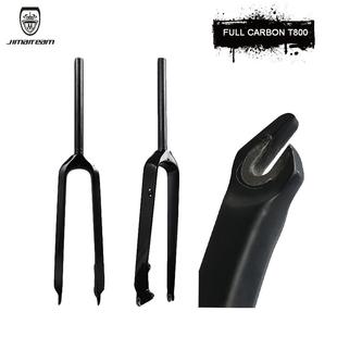 碳纤维自行车硬叉碟刹26/27.5寸29寸直管山地车全碳前叉单车配件