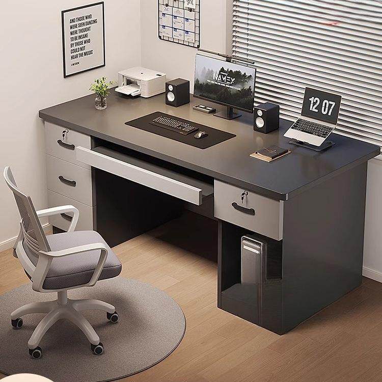 实木电脑桌台式带抽屉书桌家用学习桌现代简约办公电脑桌卧室桌子