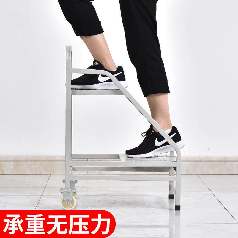 图书馆书车移动静音档案办公室资料书籍小推车钢制V型T型平板书梯