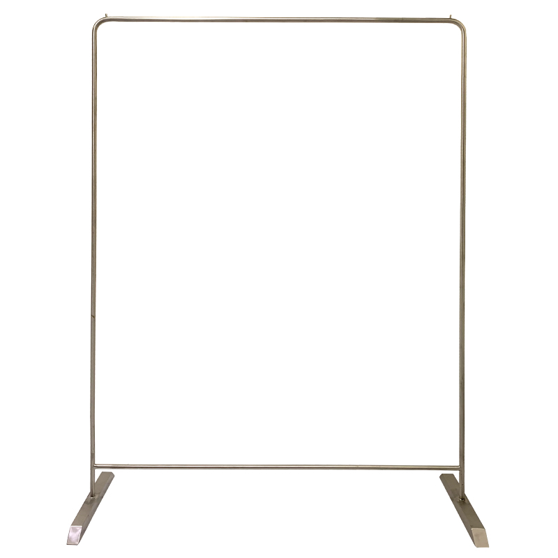 服装店展示架落地式银色挂衣杆不锈钢实心女装店挂衣架货架陈列架