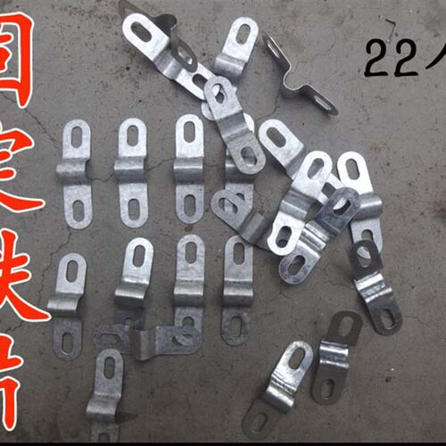 镀锌加厚水管卡22喉箍铁管夹电半圆形卡扣u型电线铁片马鞍夹配件