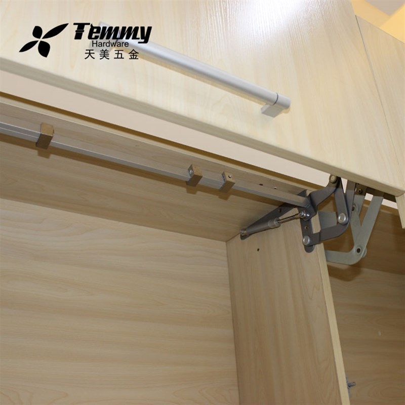 微波炉柜子升降门橱柜门气撑液压垂直上翻门支撑杆支撑架巴士拉杆